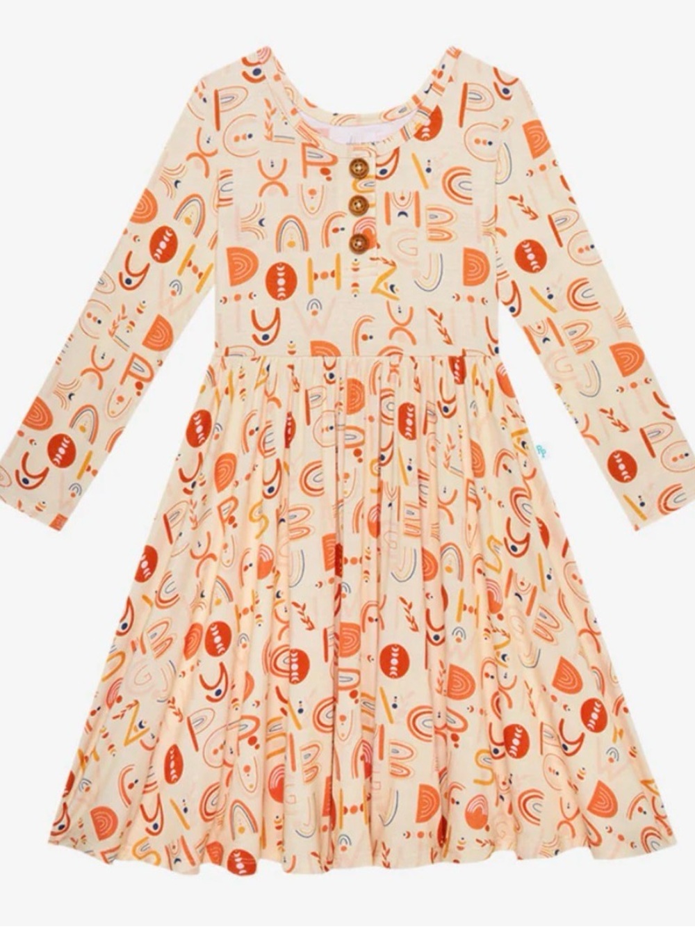 EUC Posh Peanut Alphabet Medley Twirl dress 5T  worn once